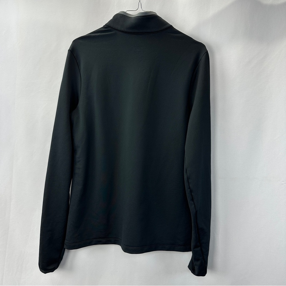 Nike Black Quarter Zip Jacket Performance Stretch Knit Size Medium Unisex - Picture 2 of 6
